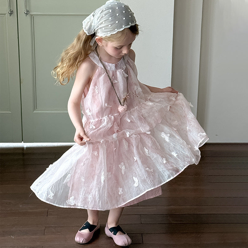 ホルターネックバタフライワンピース