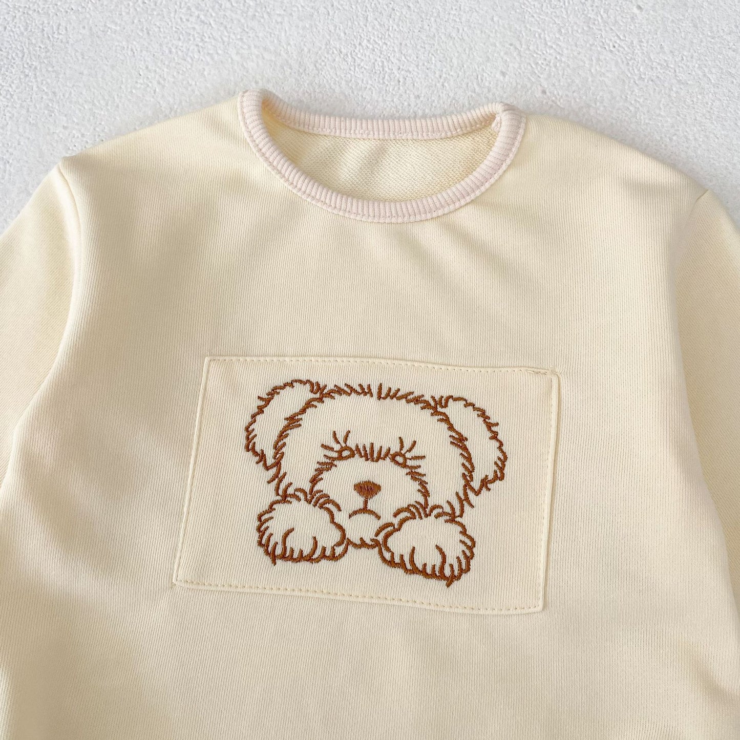 イラストべあ長袖ロンパース