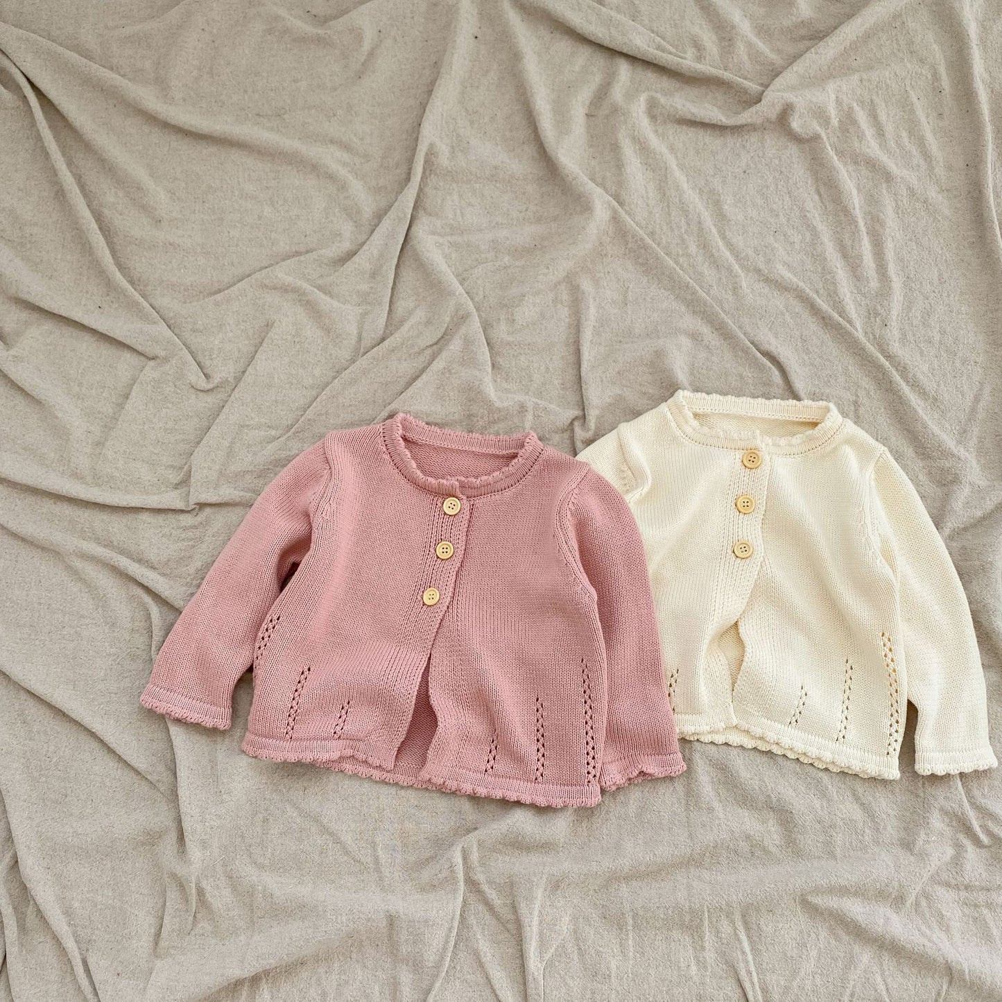 北欧シンプルニットカーディガン(2color)