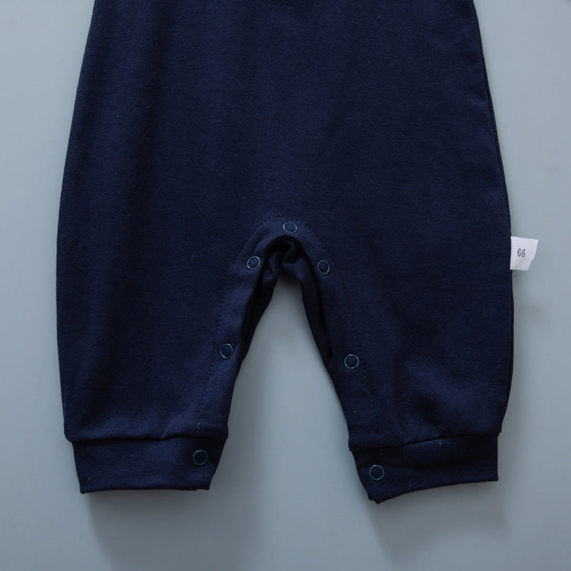 🅽🅴🆆 ネイビーベビーフォーマルロンパース