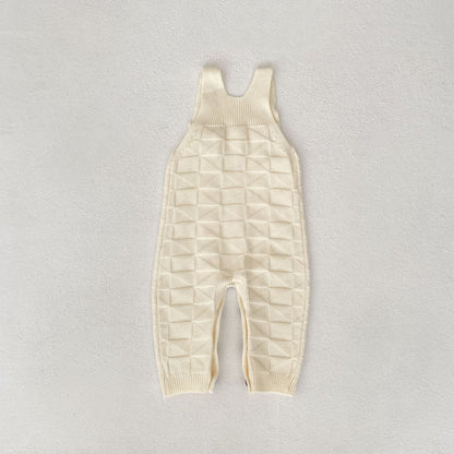 ベビーサロペットロングニット(3color)