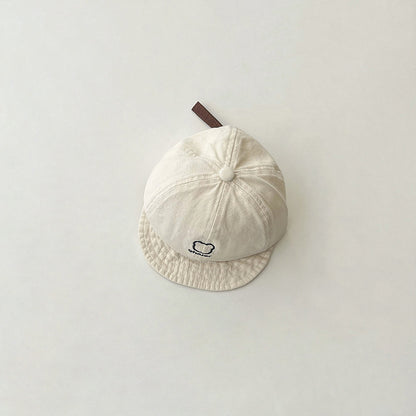 ベア刺繍カジュアルキャップ(4color)