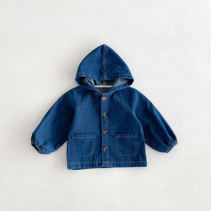 フードデニムジャケット