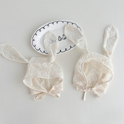 レースラビットボンネット(4color)