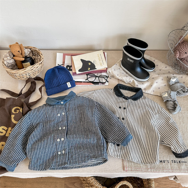 ストライプデニムジャケット(2color)