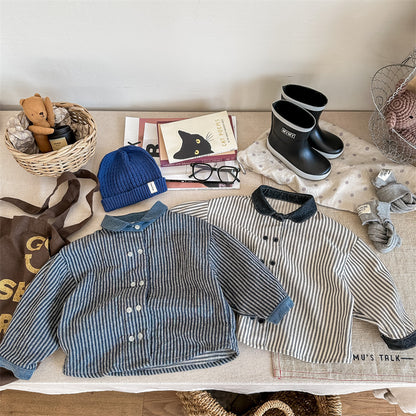 ストライプデニムジャケット(2color)