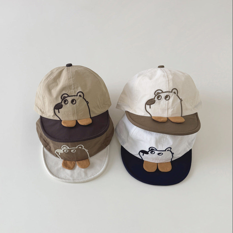 🅽🅴🆆 [4color / one size] カジュアルベアデザインキャップ