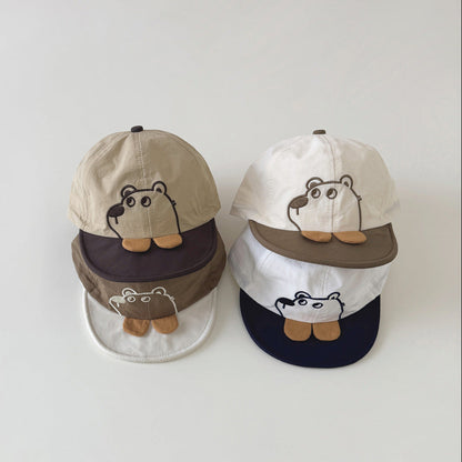🅽🅴🆆 [4color / one size] カジュアルベアデザインキャップ