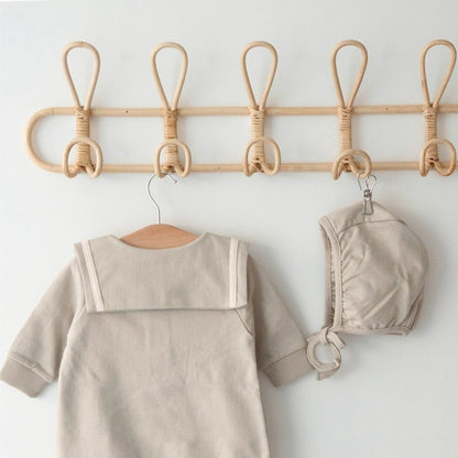 丸襟ラインロンパース(2color)