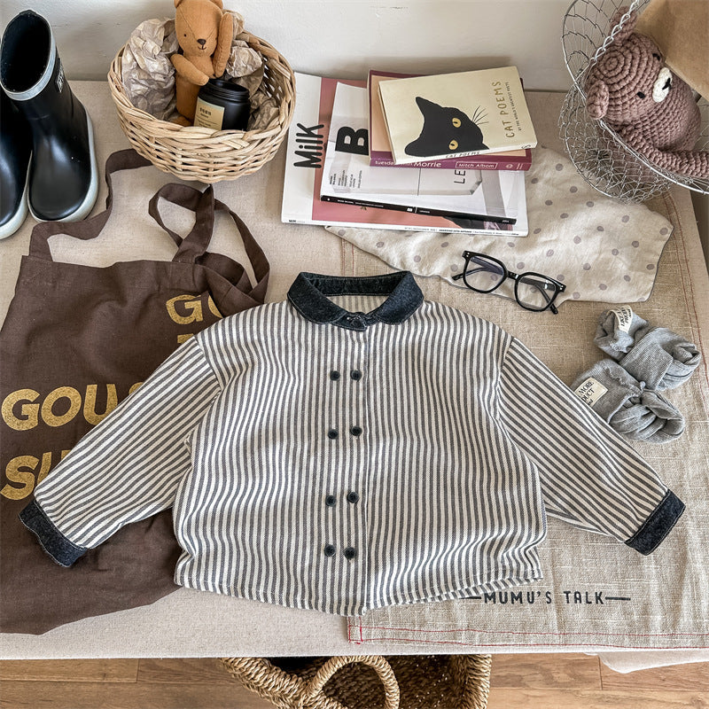 ストライプデニムジャケット(2color)