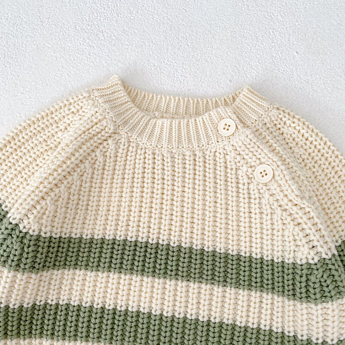 グリーンボーダーニットセットアップ