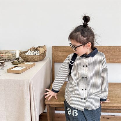 ストライプデニムジャケット(2color)