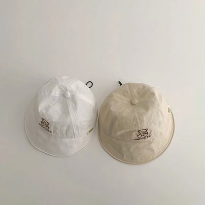 クマさん刺繍アーチキャップ(4color)