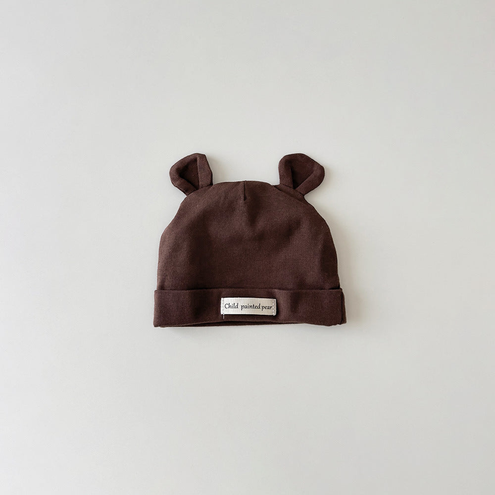 🅽🅴🆆 ベビーコットンくま耳キャップ(8color)