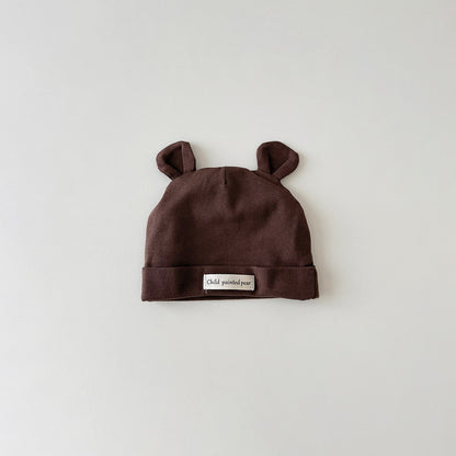 🅽🅴🆆 ベビーコットンくま耳キャップ(8color)