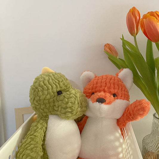 dinosaurs&fox stuffed toy