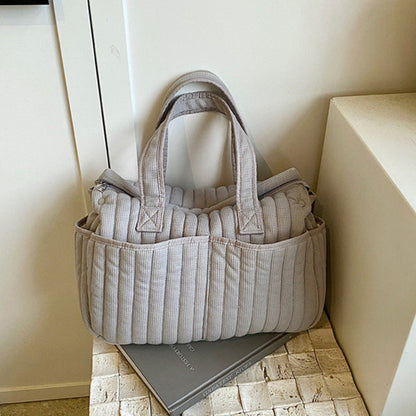 キルティング収納ショルダーバッグ