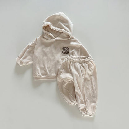 ゆったりフードスウェットセットアップ(2color)