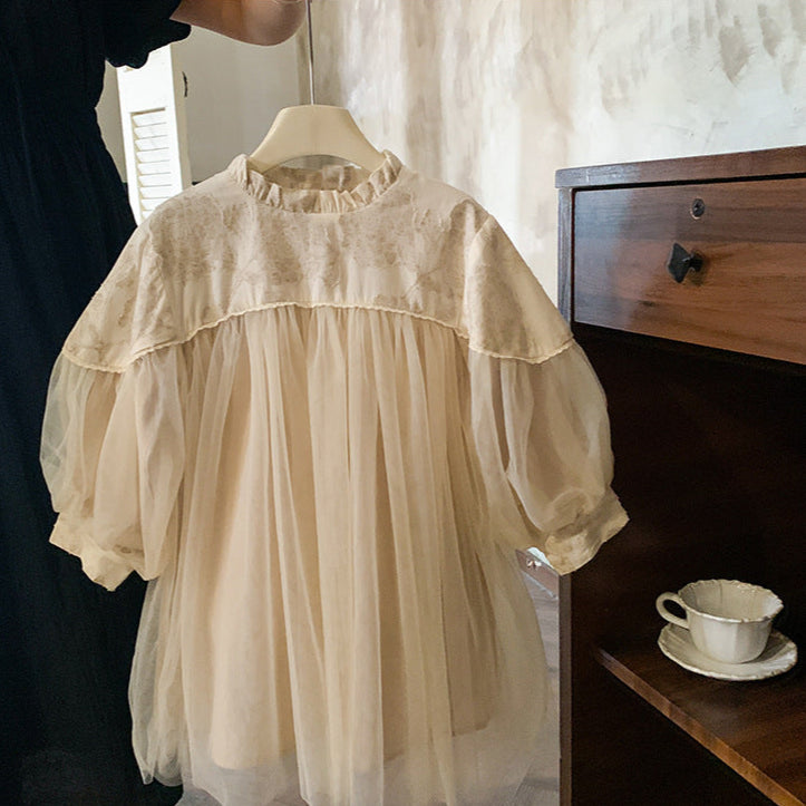 🅽🅴🆆 フラワー切替チュールドレス