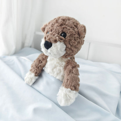 🅽🅴🆆 embossed otter stuffed toy