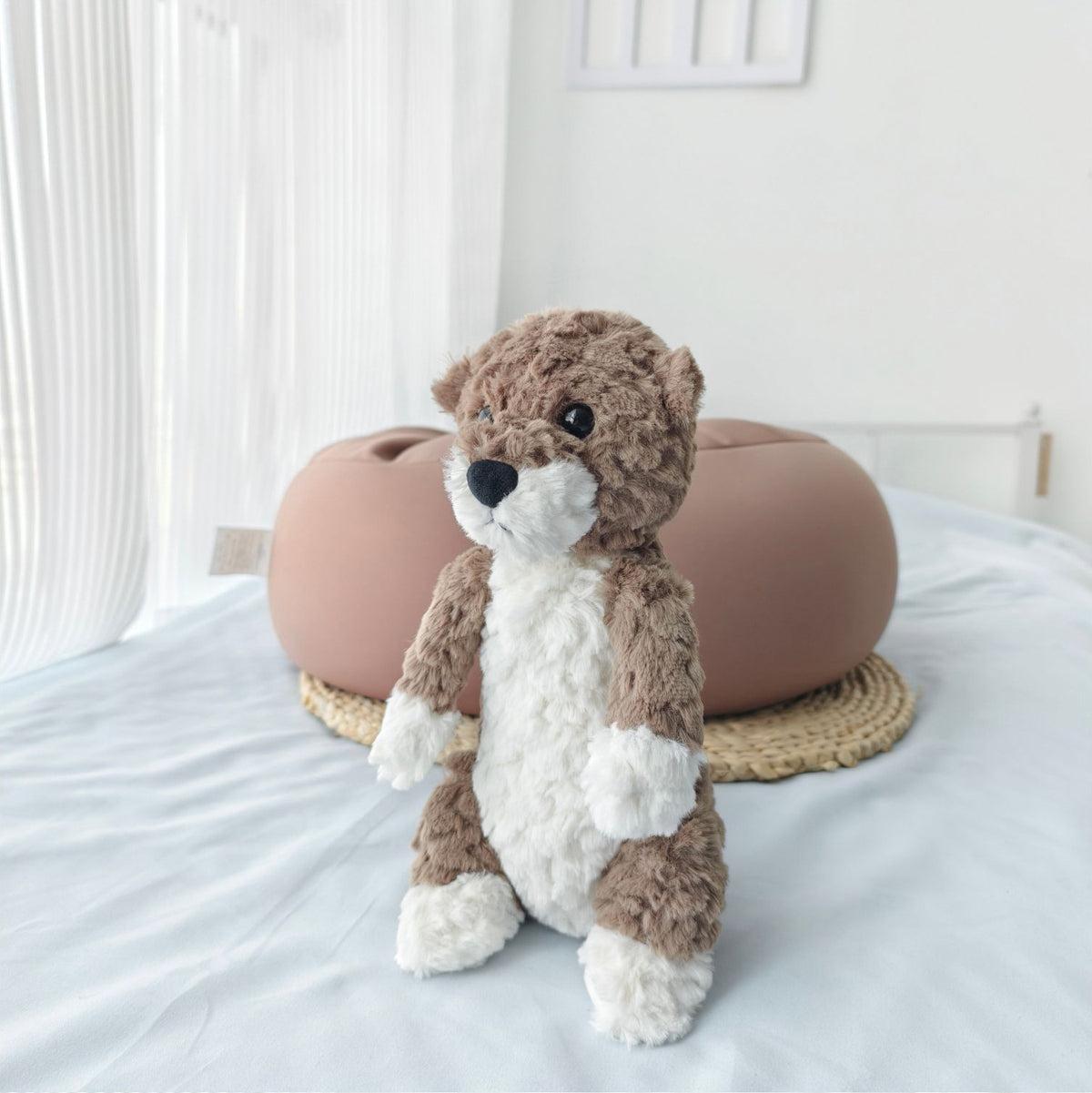 🅽🅴🆆 embossed otter stuffed toy