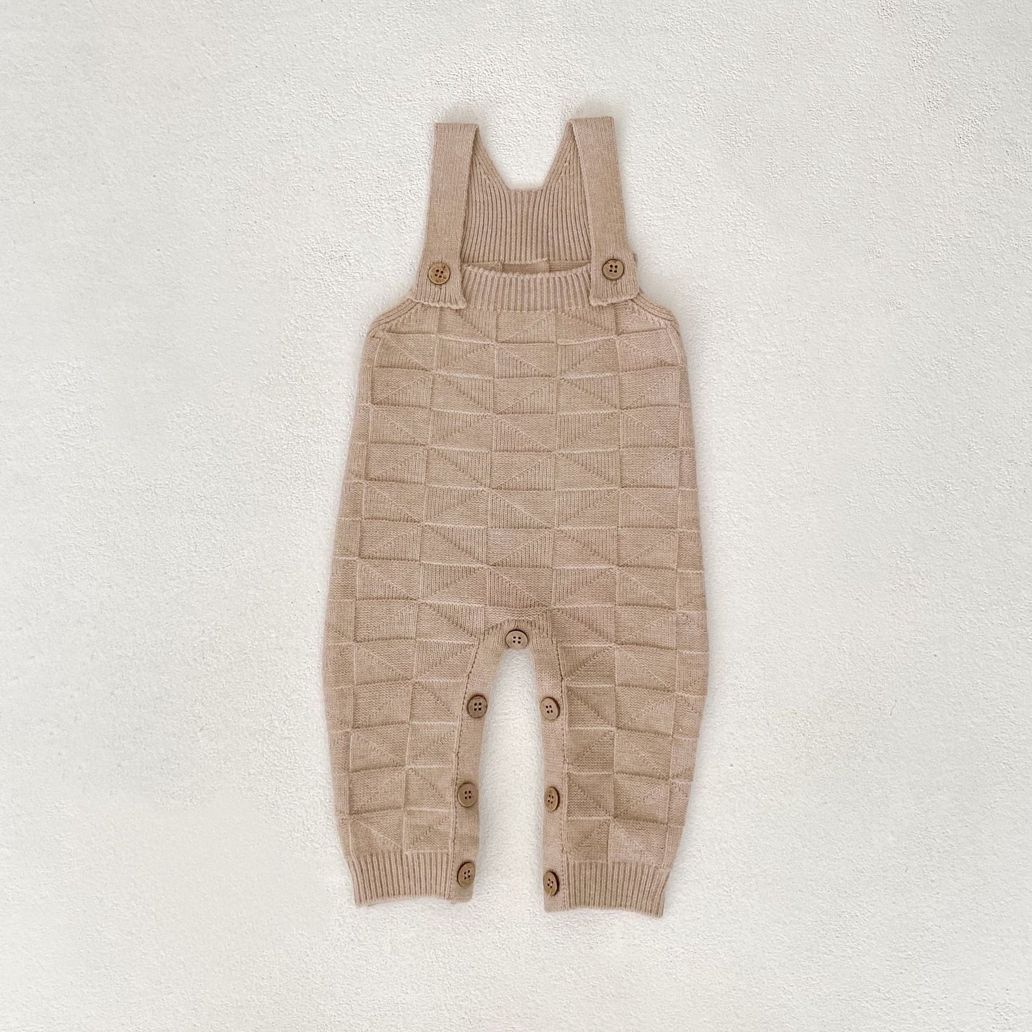 ベビーサロペットロングニット(3color)