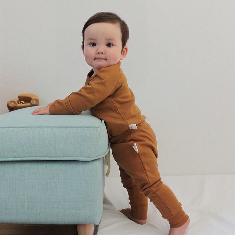 北欧ベビーロンパース&パンツ(4color)