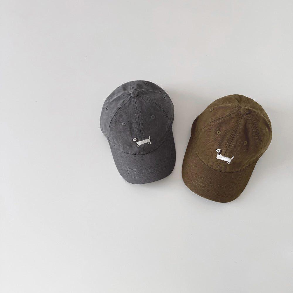 ダックス刺繍キッズキャップ(11color)