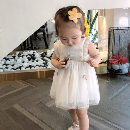 ［再販売］ノースリーブフリルレースドレス