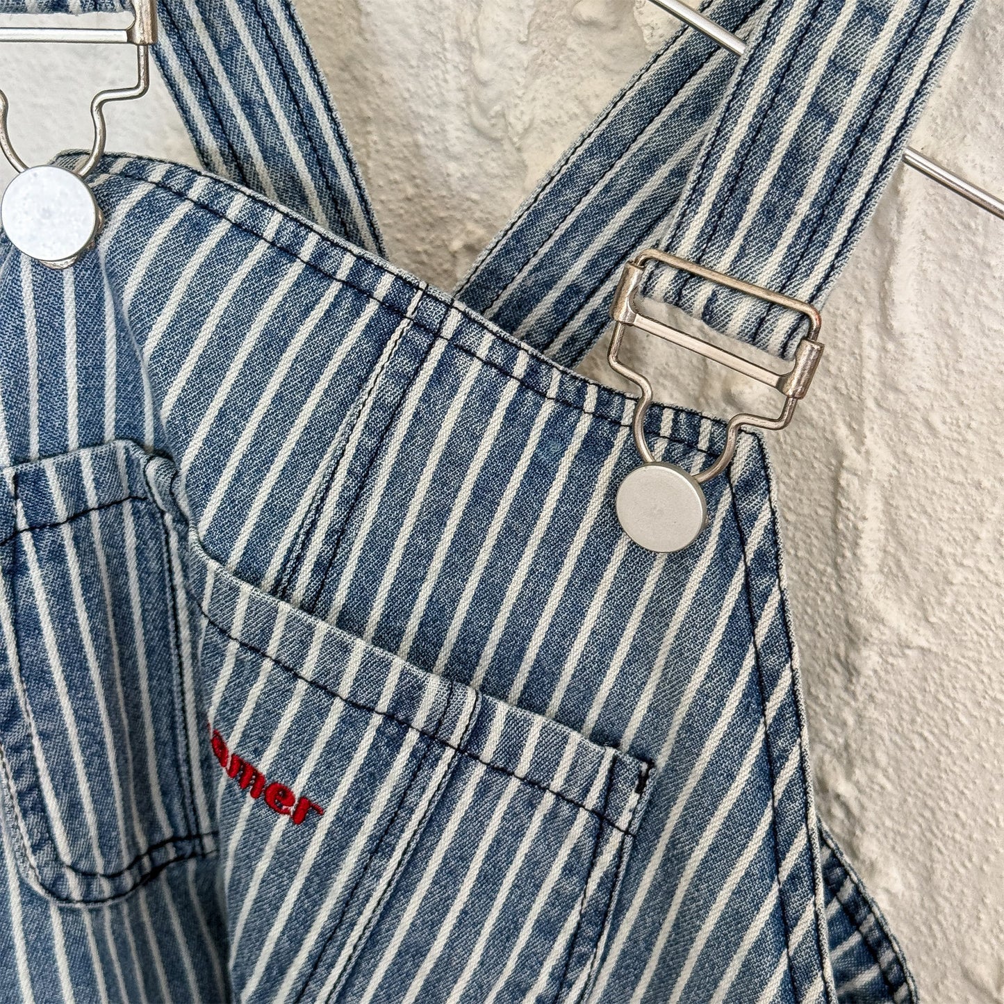 [2color / 80-130] ユニセックスストレートレッグオーバーオール
