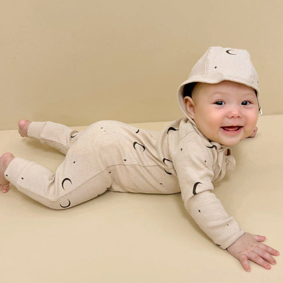 北欧ベビージッパーロンパース(4color)