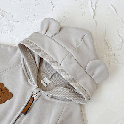 なりきりベアジッパーロンパース(3color)