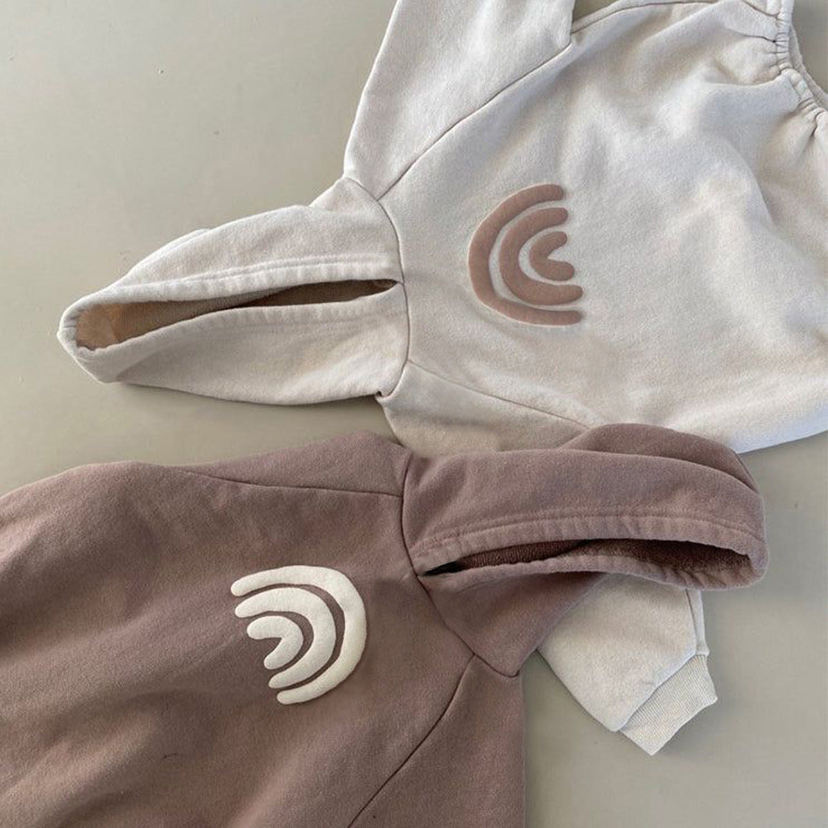 レインボーフードロンパース(2color)