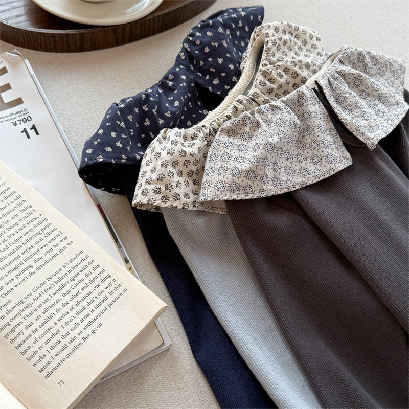 小花衿チューリップトップス(3color)