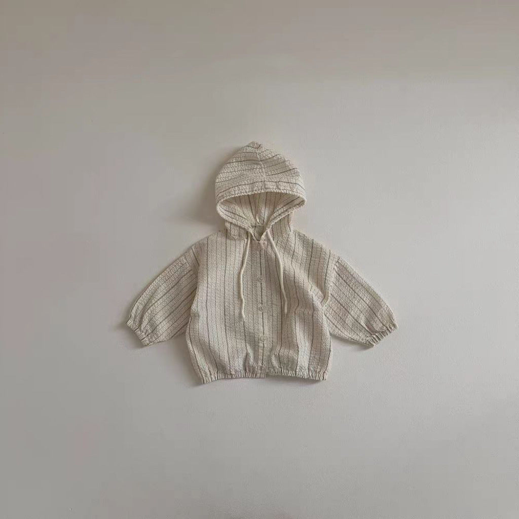 ライトコットンジッパーフードジャケット(2color)