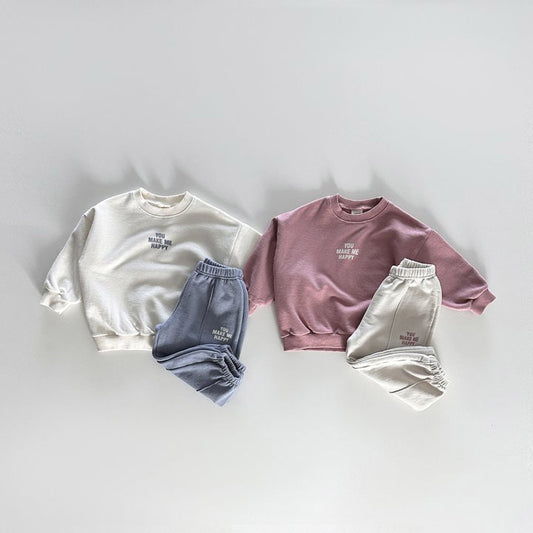 カジュアルバイカラーセットアップ(2color)