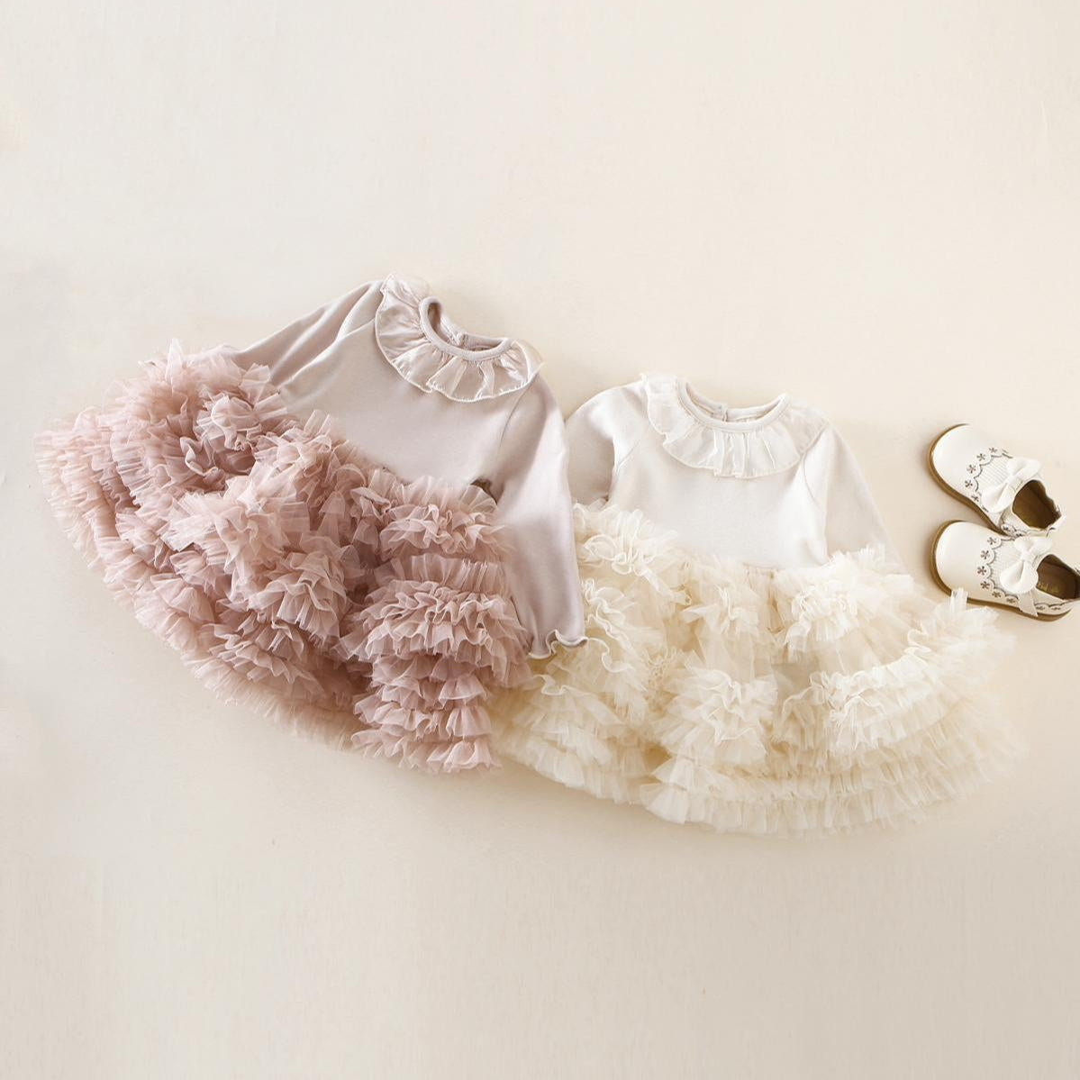 🅽🅴🆆 フェミニンボリュームチュールドレス(2color)