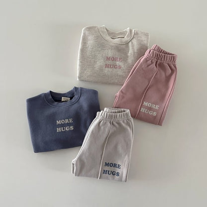 英字バイカラースウェットセットアップ(9color)