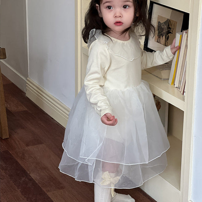 🅽🅴🆆 シフォンダブルスカートロンパース