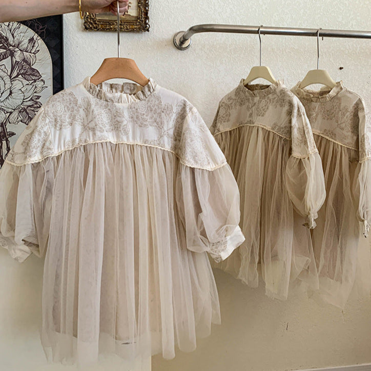 🅽🅴🆆 フラワー切替チュールドレス