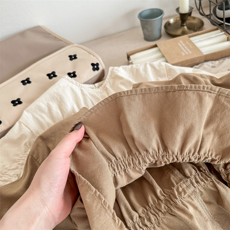 シャーリングガールブラウス(2color)