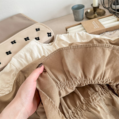 シャーリングガールブラウス(2color)