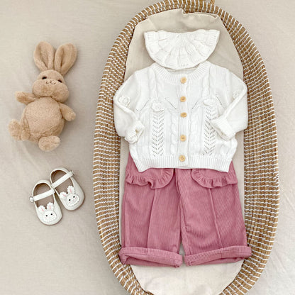 コーデュロイフリルポケットパンツ(2color)