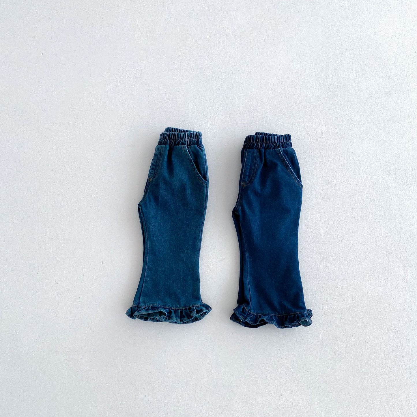 裾フレアデニムパンツ(2color)