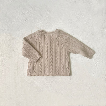 縄編みショコラニットカーディガン(3color)