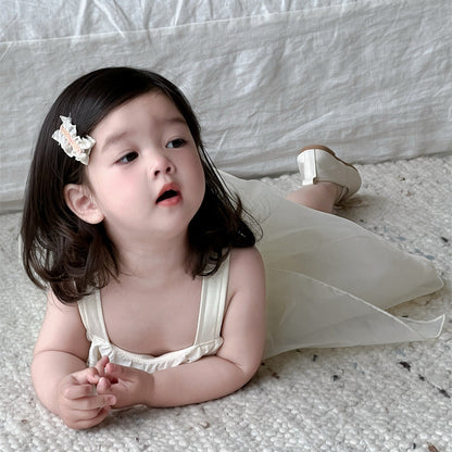 モノトーンベビーワンピロンパース(2color)