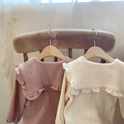 コットンフリルカラーセットアップ(2color)