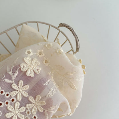 ベビーレースデザインボンネット(4color)