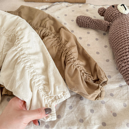 シャーリングガールブラウス(2color)