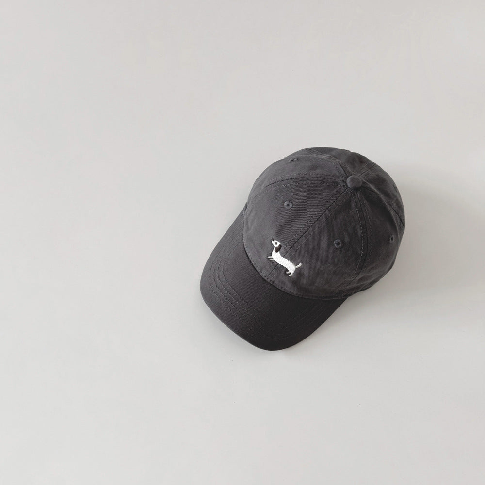 ダックス刺繍キッズキャップ(11color)